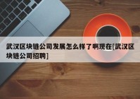 武汉区块链公司发展怎么样了啊现在[武汉区块链公司招聘]